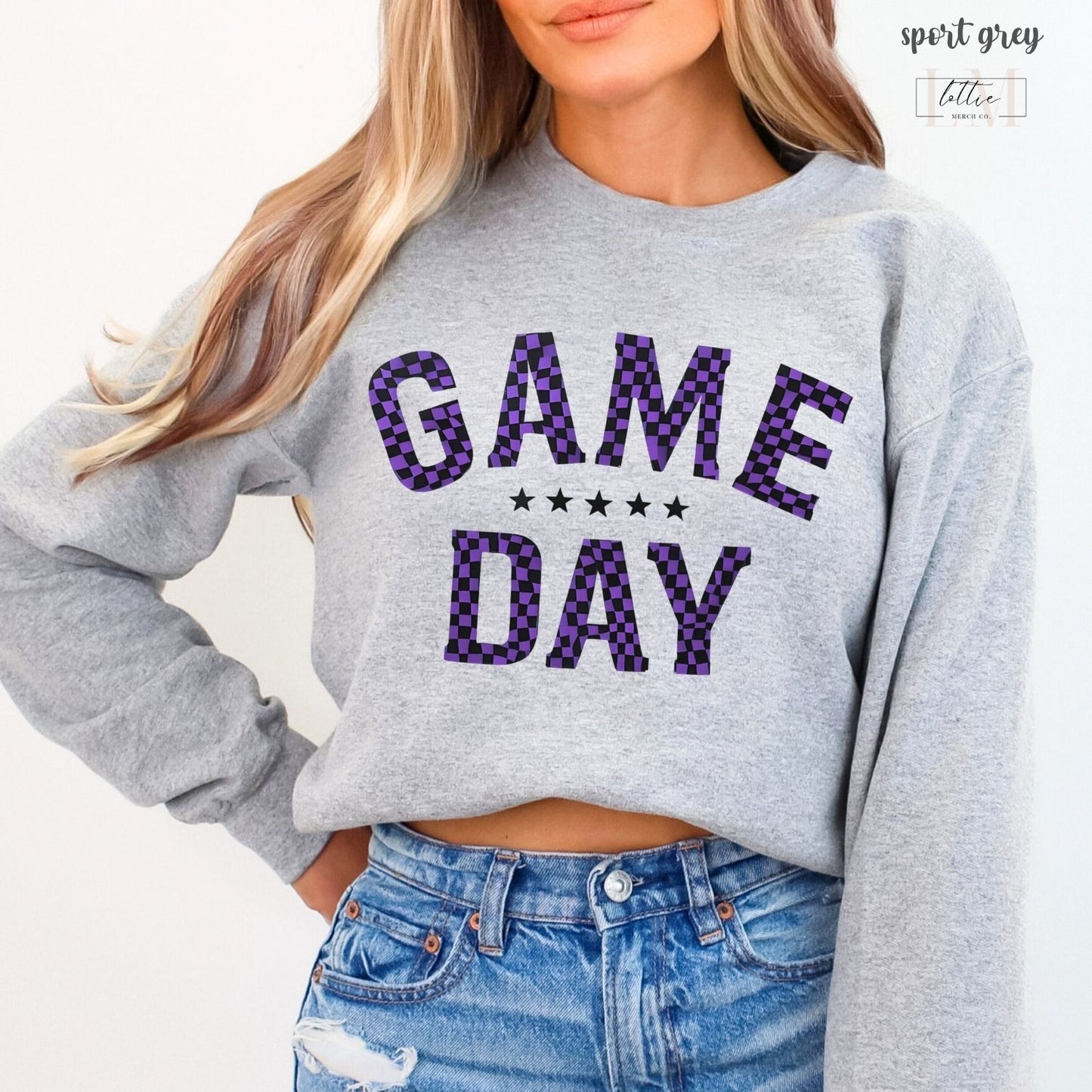 Checkered Game Day Adult Sweatshirt