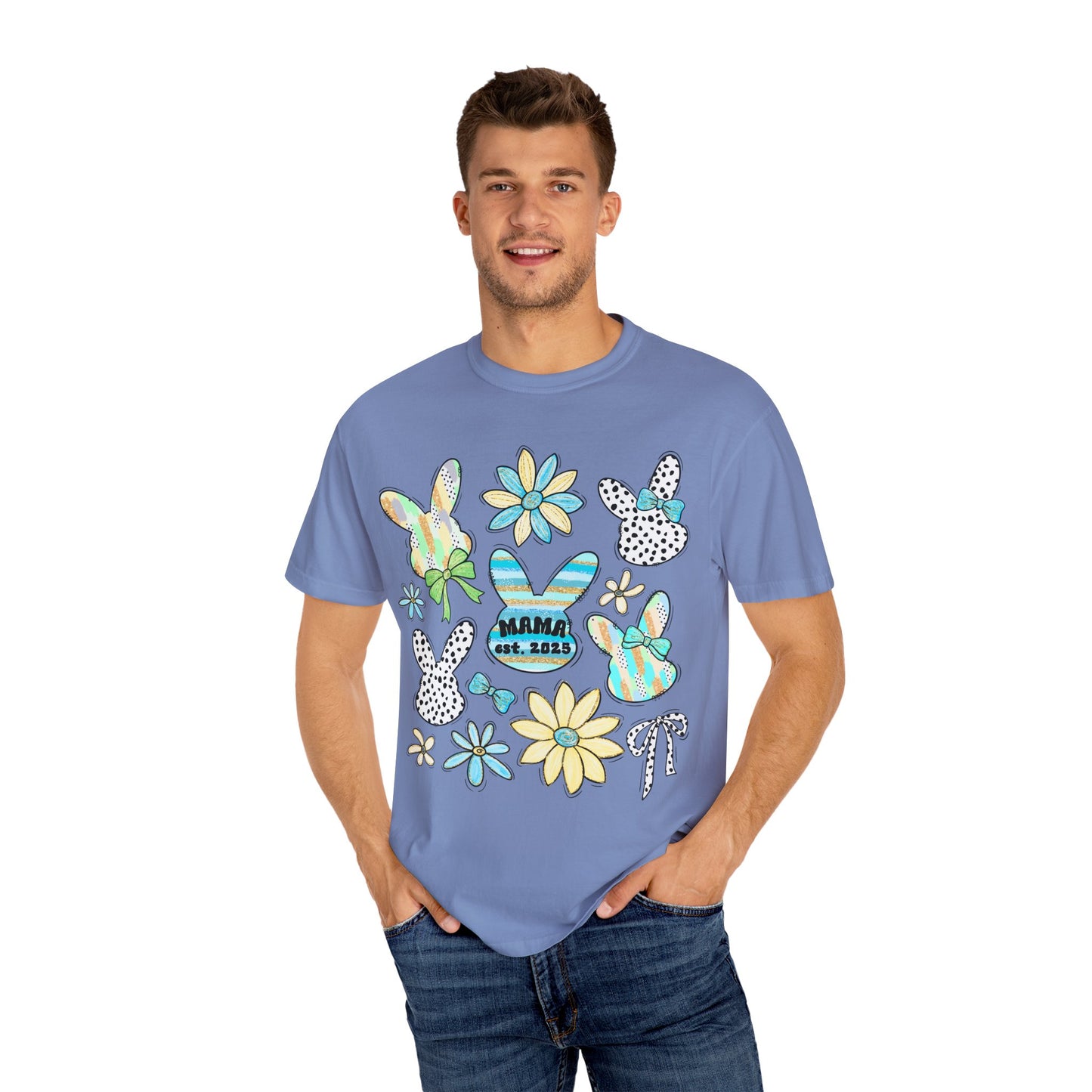 Mama Est 2025 Coquette Easter T-Shirt