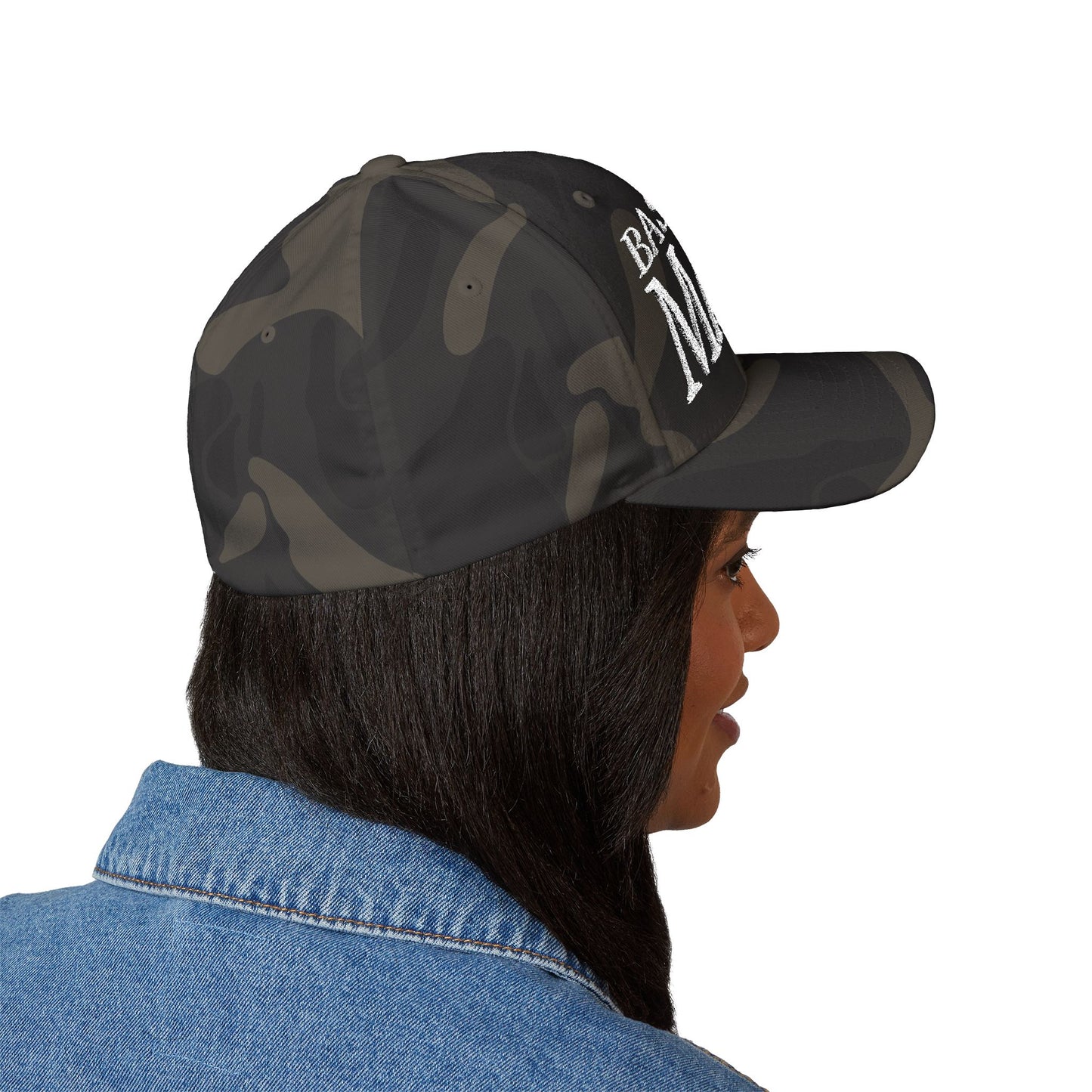 Baseball Mama Cap - Stylish Closed-Back Structured Cap for Moms, Gifts for Sports Moms, Embroidered Hat