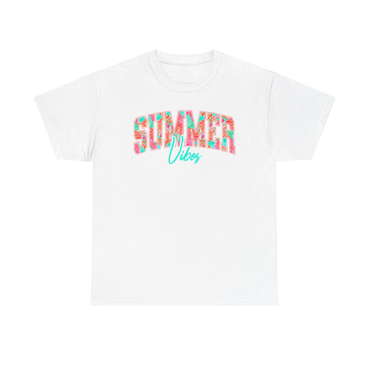 Floral Summer Vibes T-Shirt, Gildan Summer Tshirt