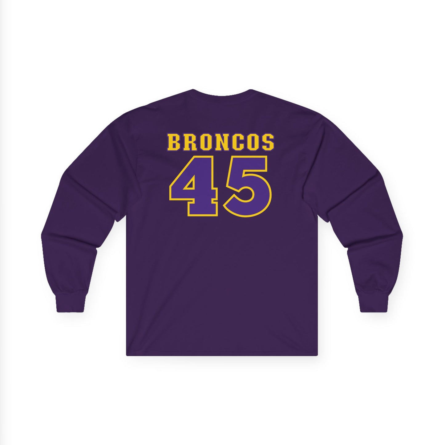 Spring Hill Broncos Long Sleeve Tee with Number & Name