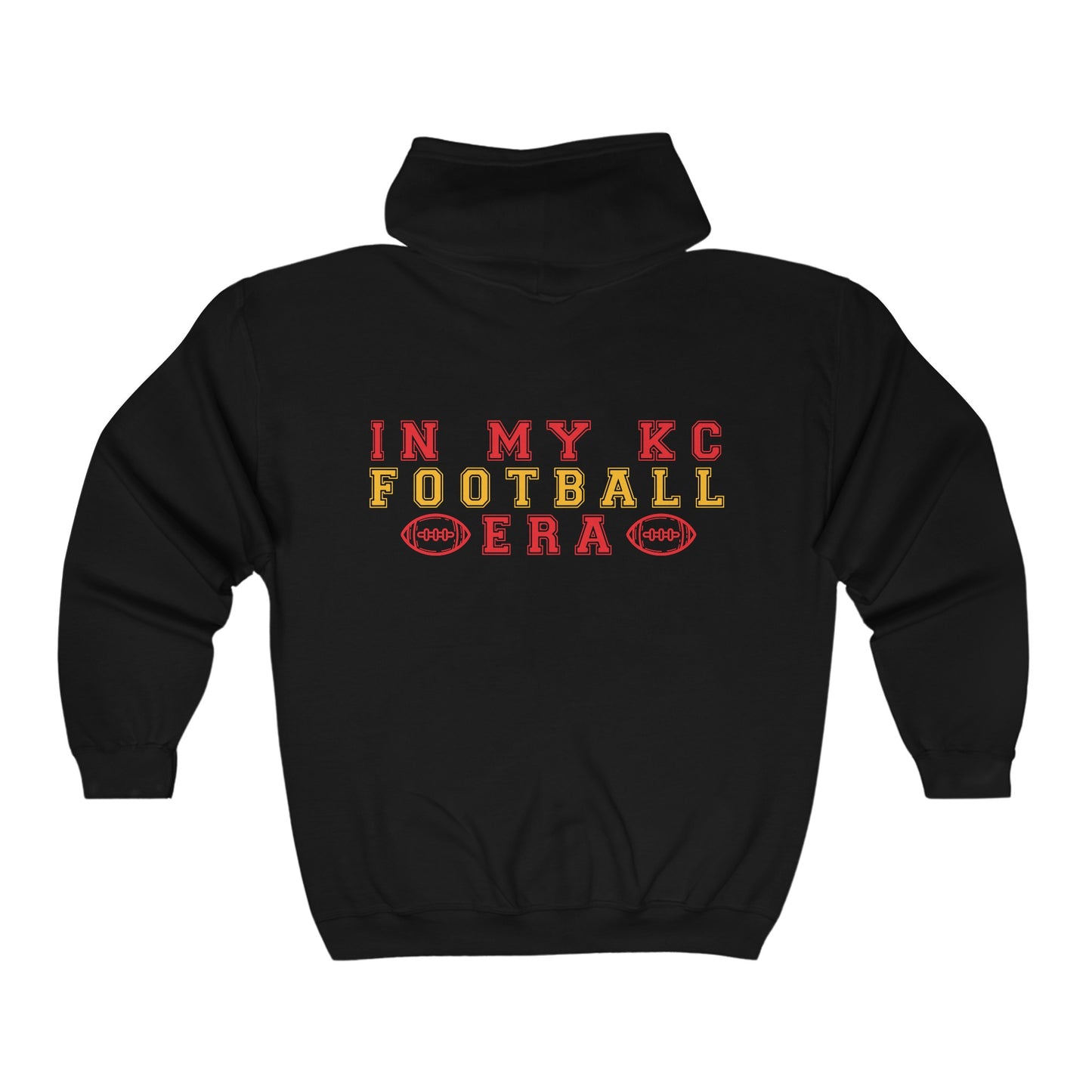 Adult In My KC Football Era Full Zip Hooded Sweatshirt