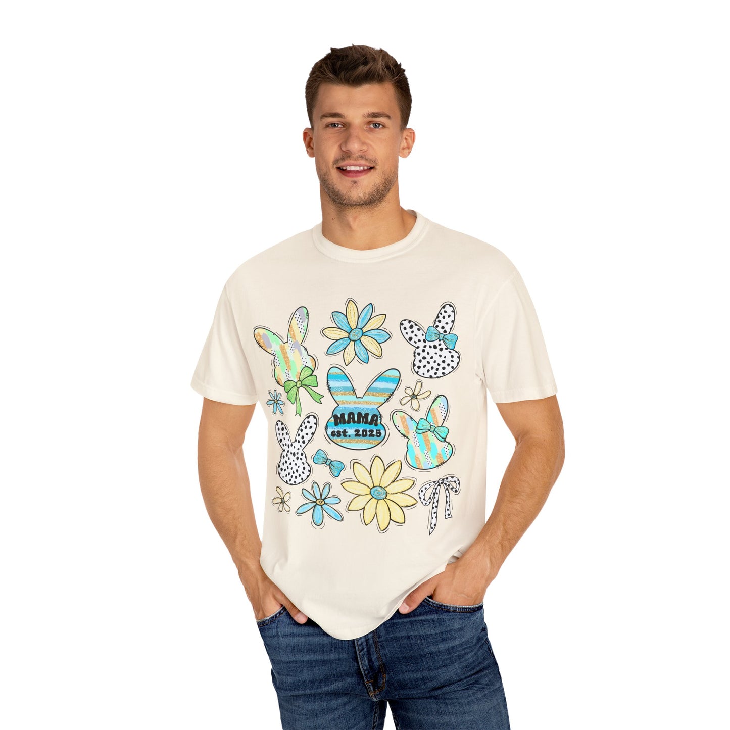 Mama Est 2025 Coquette Easter T-Shirt