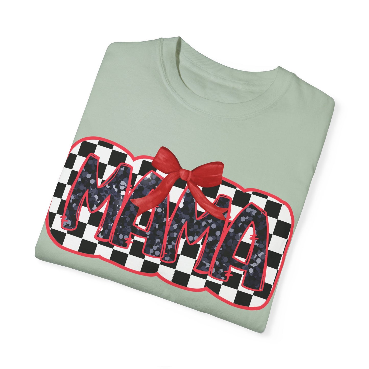 Red Checkered Mama Coquette Comfort Colors T-shirt