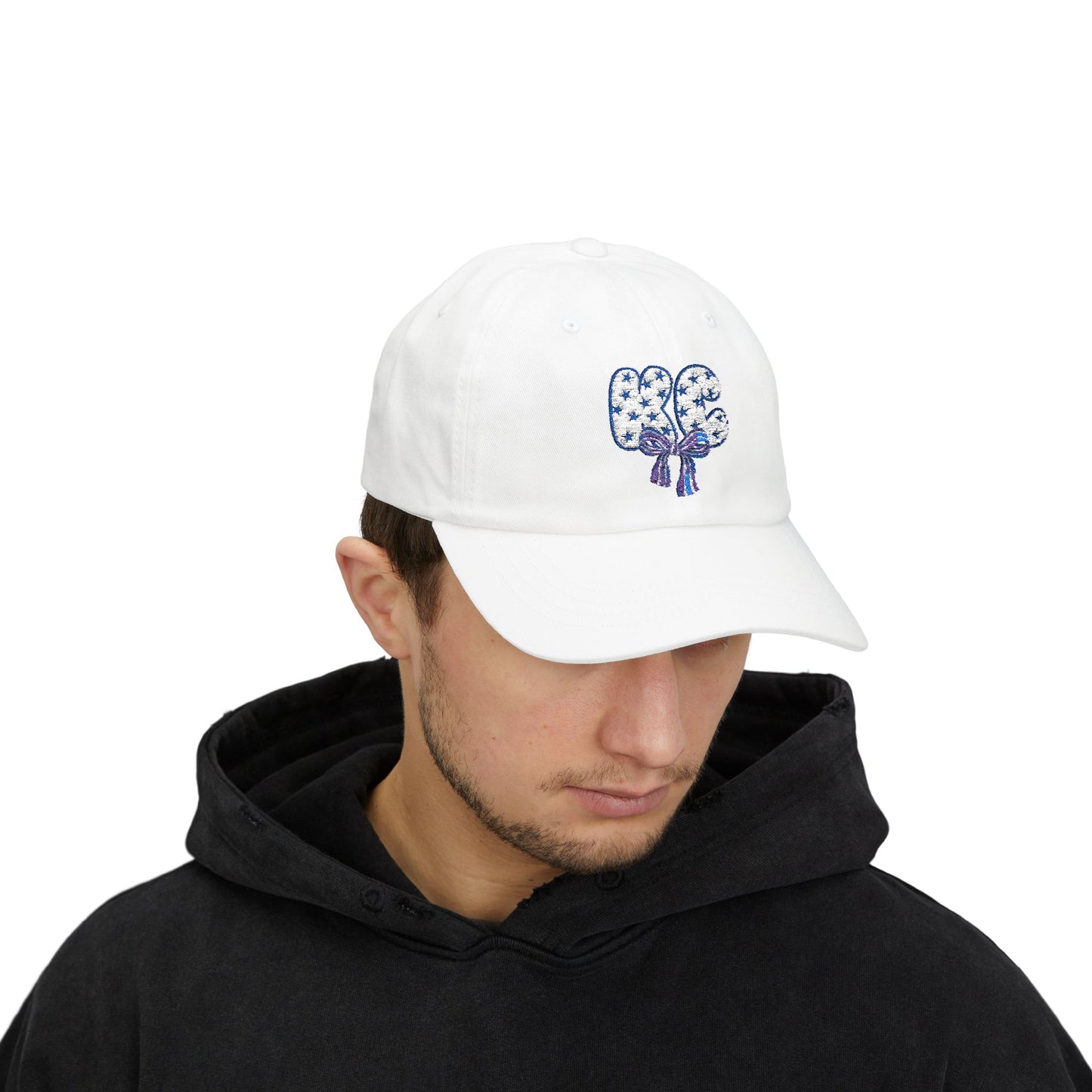 KC Star Doodle Letter Embroidered Dad Cap, Mother's Day Gift, Birthday Gift for Mom