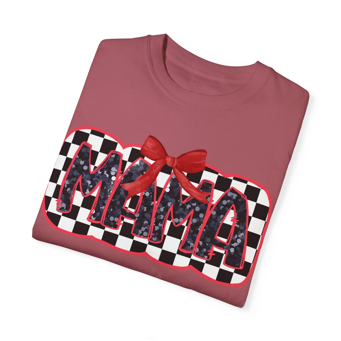 Red Checkered Mama Coquette Comfort Colors T-shirt