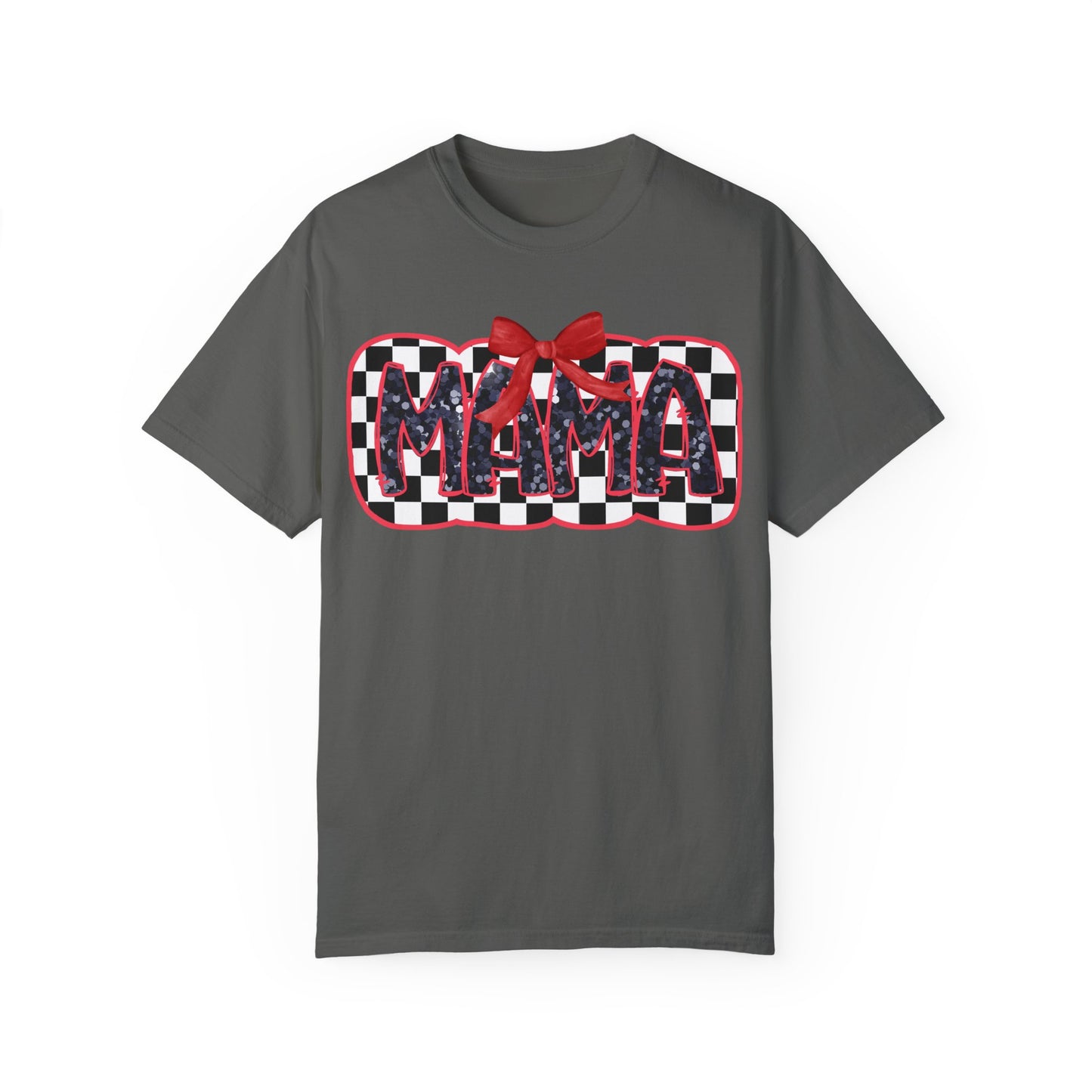 Red Checkered Mama Coquette Comfort Colors T-shirt