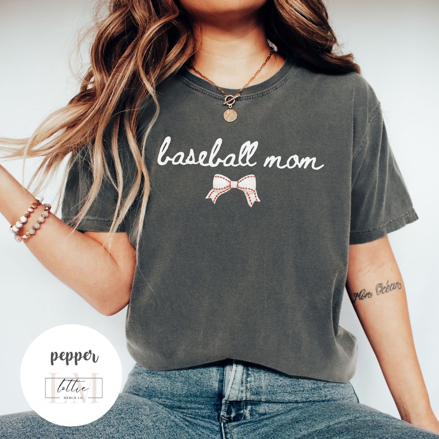 Coquette Baseball Mom T-Shirt