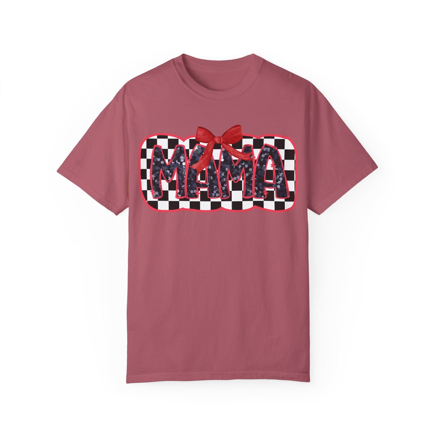 Red Checkered Mama Coquette Comfort Colors T-shirt