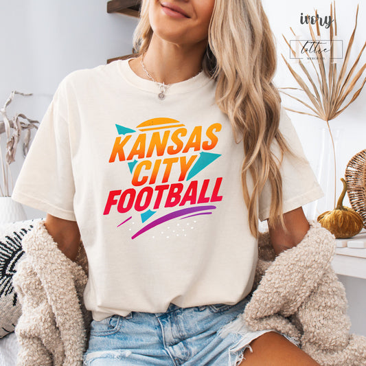 Adult Kansas City Football Retro Shirt