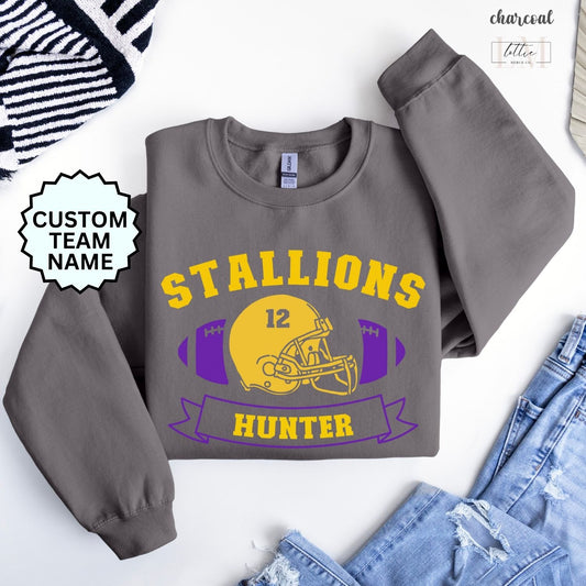Football BRONCOS STALLIONS Adult Sweatshirt with Custom