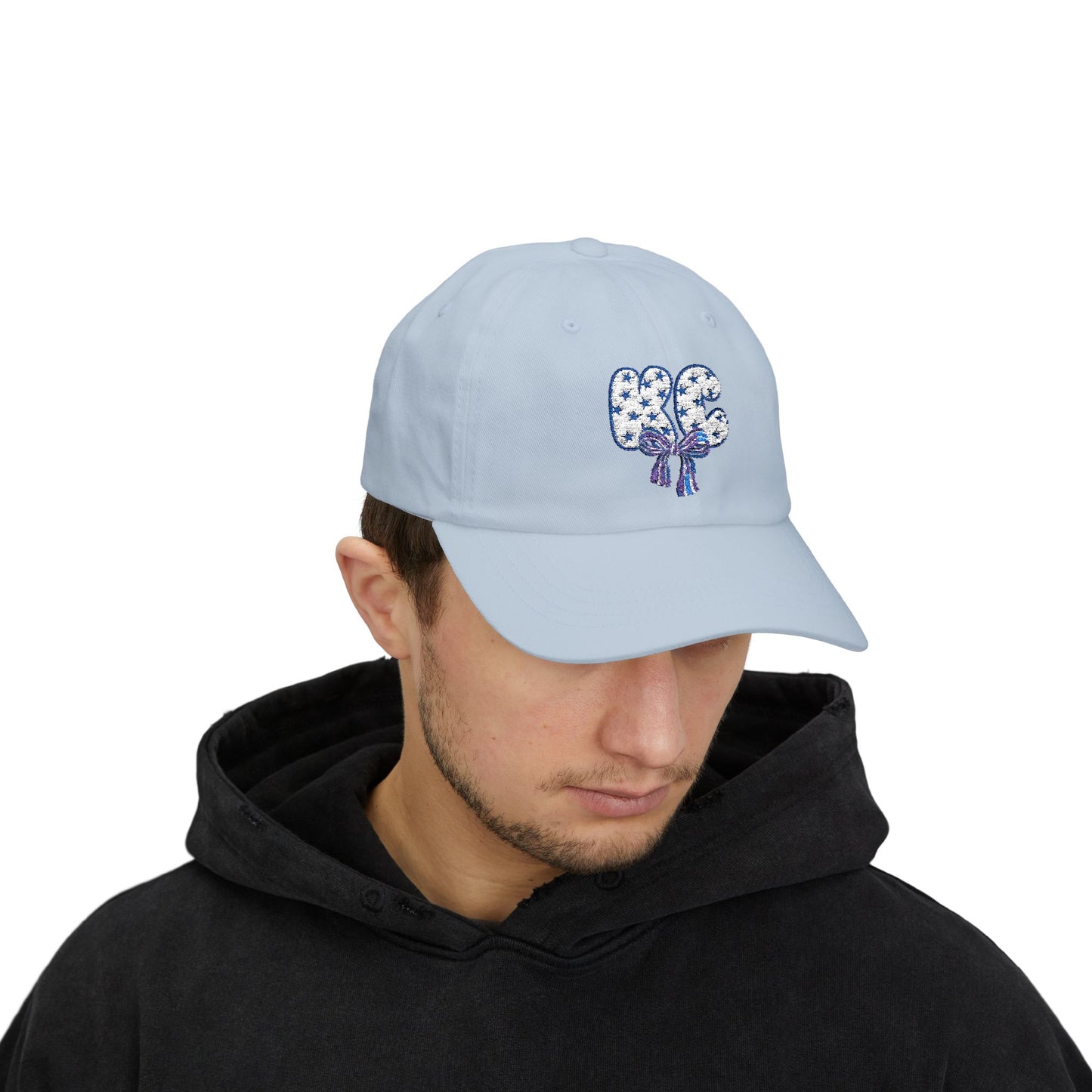 KC Star Doodle Letter Embroidered Dad Cap, Mother's Day Gift, Birthday Gift for Mom