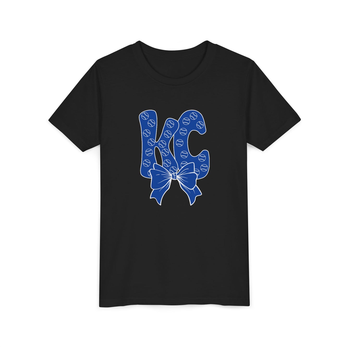 Kids Youth Bubble Letter Kansas City Baseball T-shirt