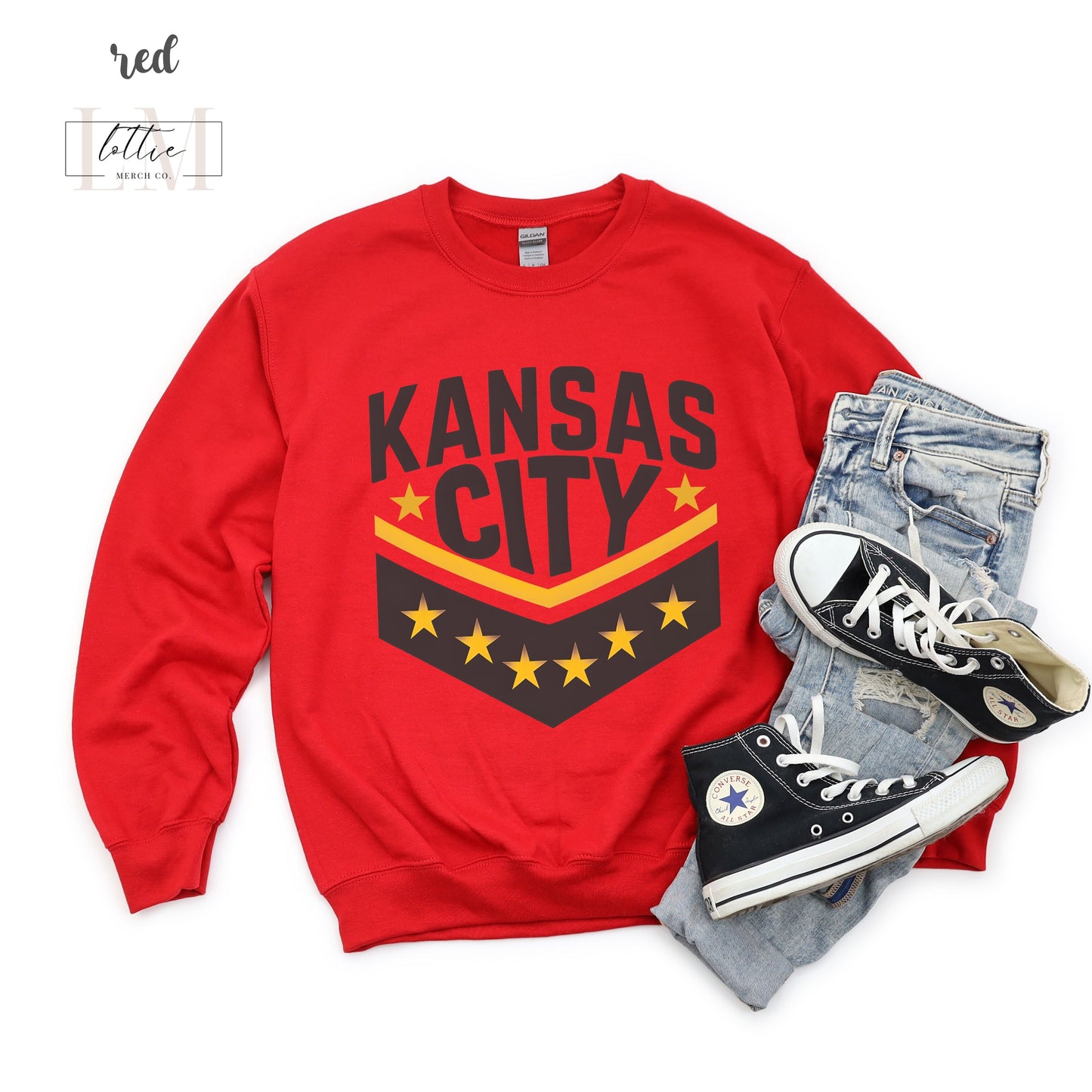 Kansas City Starred Shirt or Sweatshirt