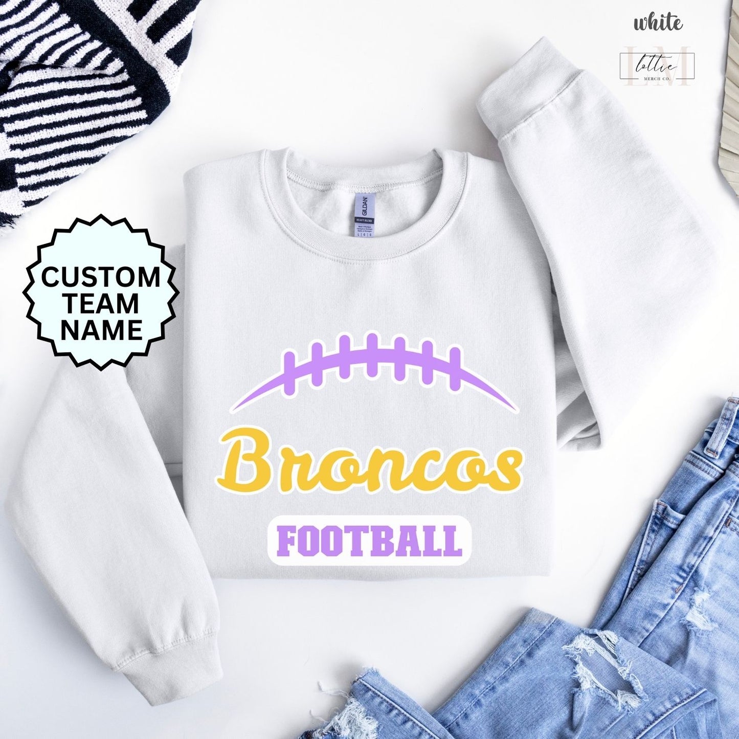 Football BRONCOS Adult Sweatshirt