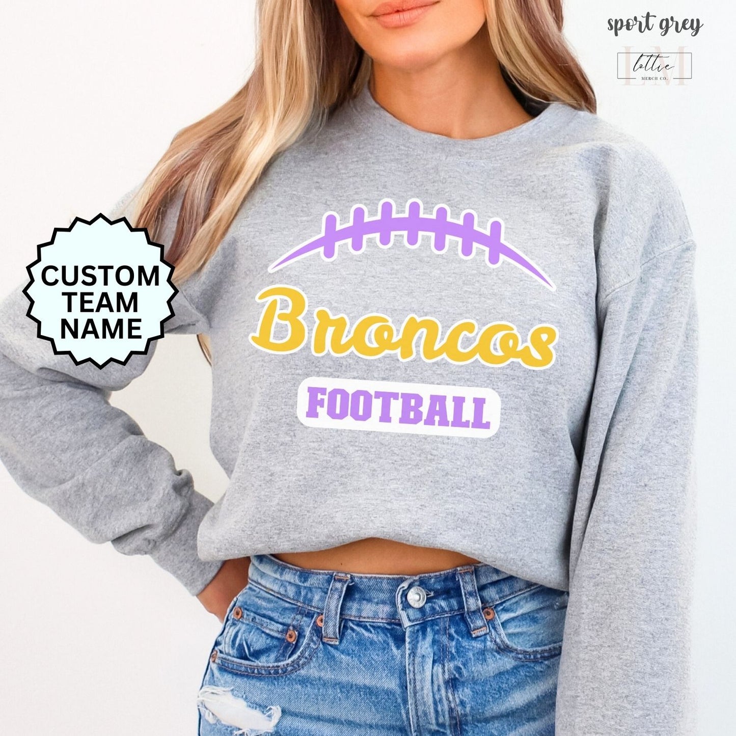 Football BRONCOS Adult Sweatshirt