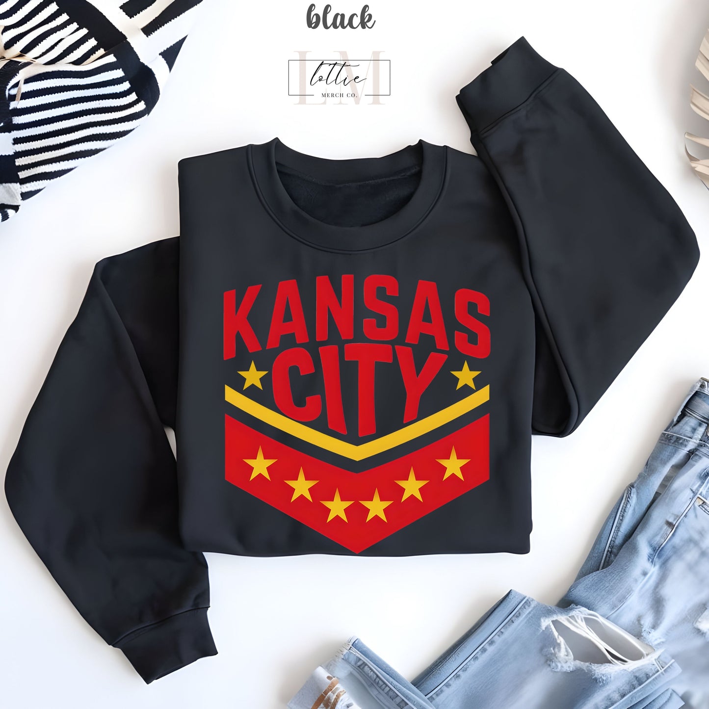 Kansas City Starred Shirt or Sweatshirt