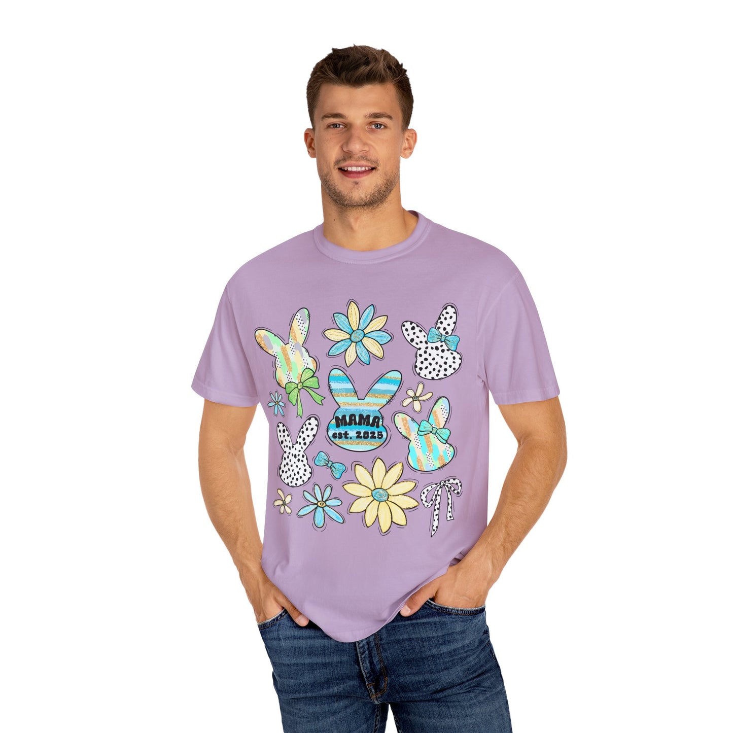 Mama Est 2025 Coquette Easter T-Shirt