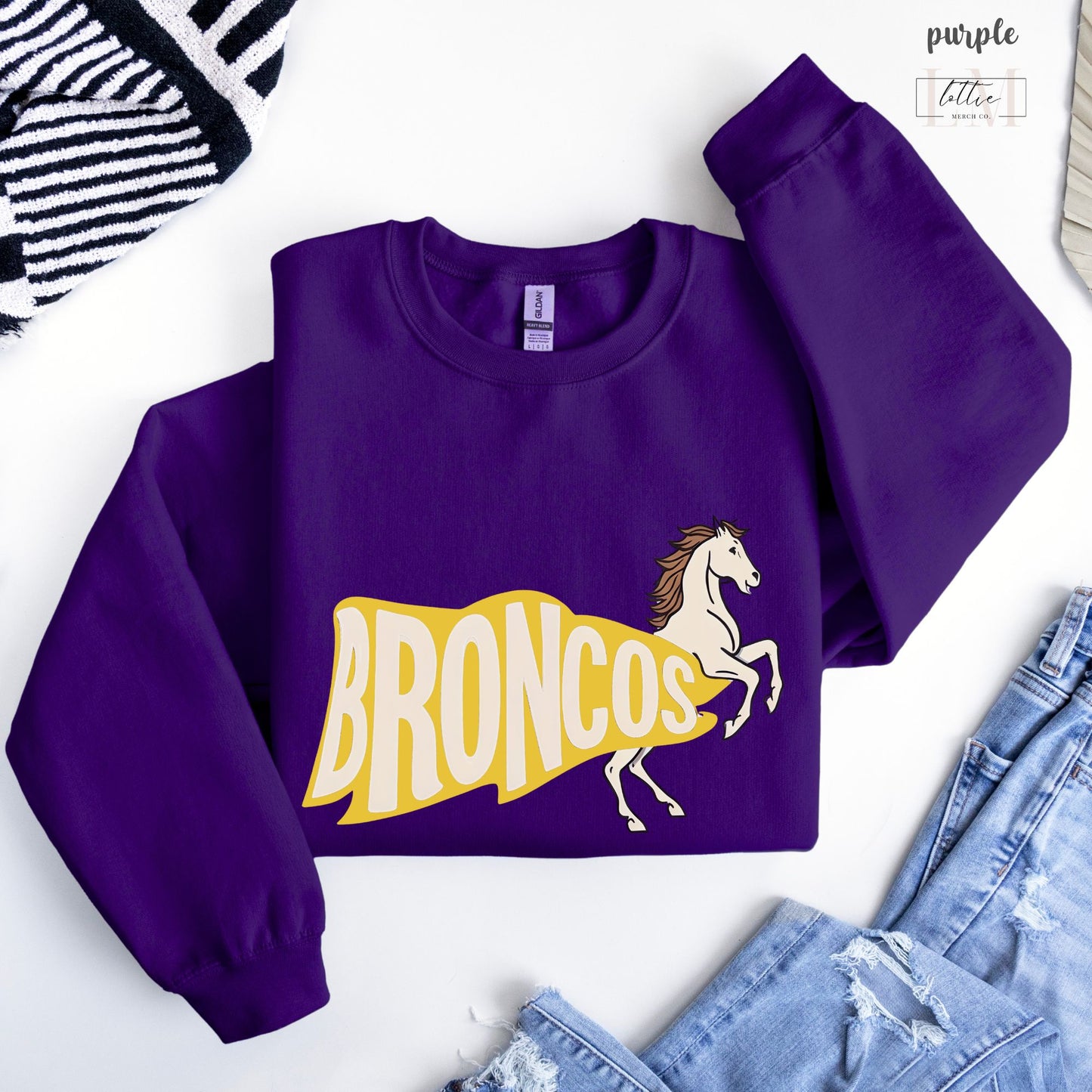 Broncos Flag Sweatshirt