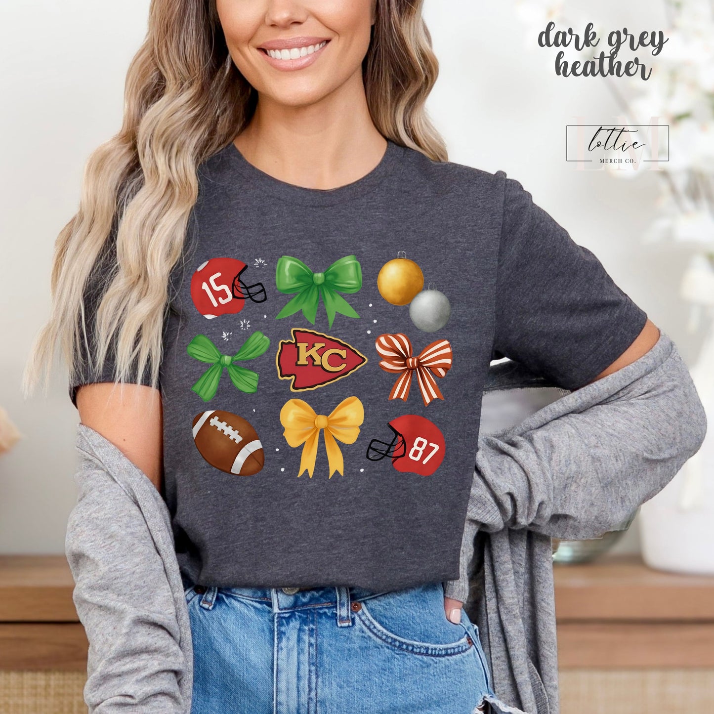 Kansas City Christmas Sweatshirt/ Tshirt