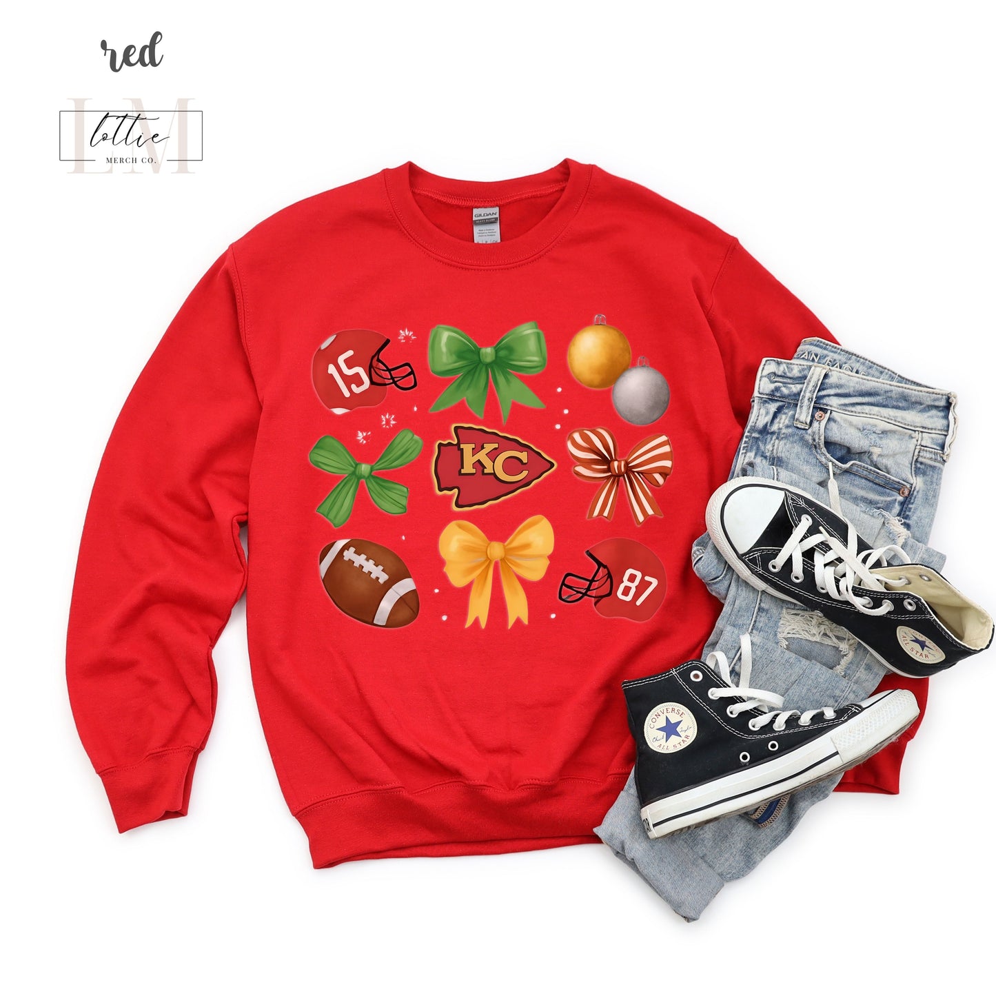 Kansas City Christmas Sweatshirt/ Tshirt