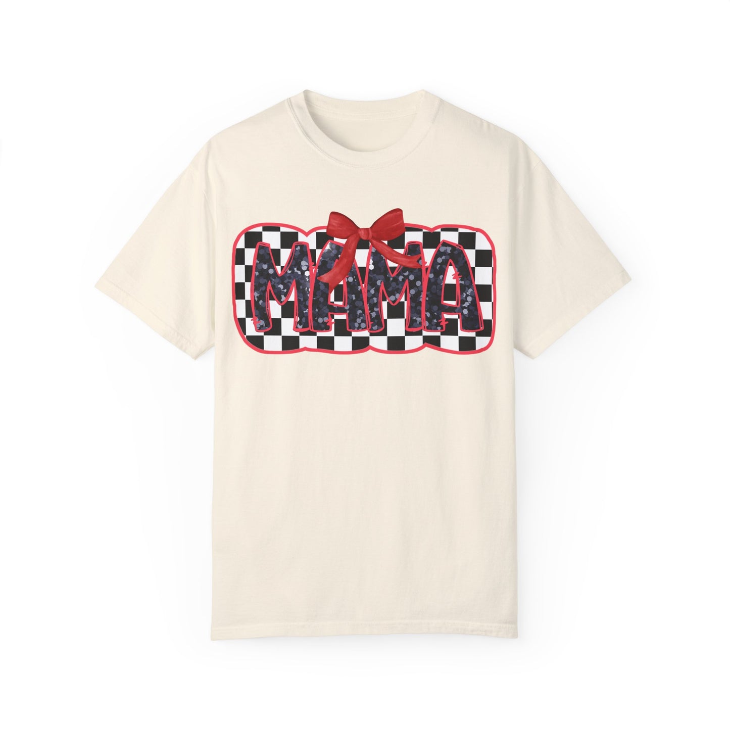 Red Checkered Mama Coquette Comfort Colors T-shirt