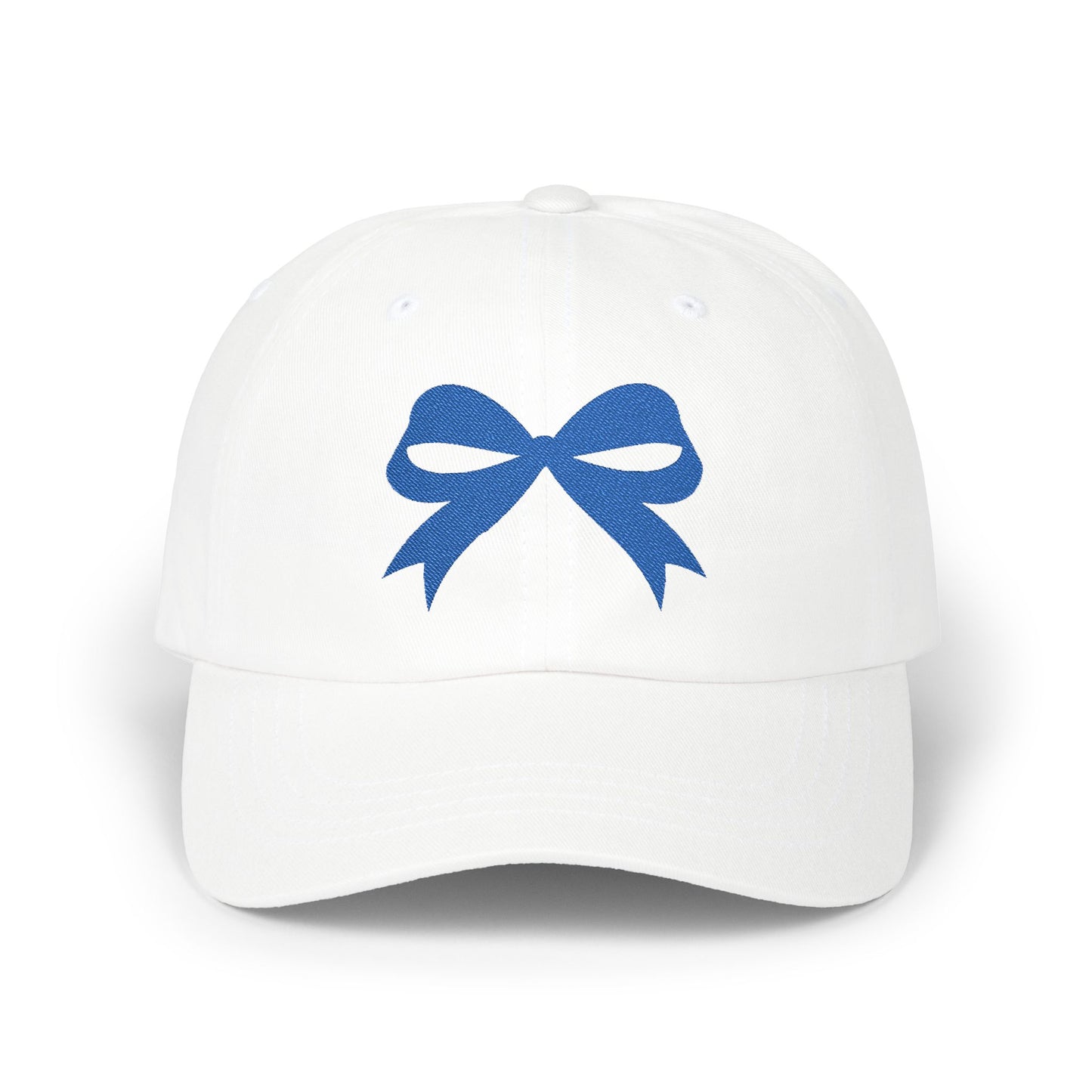 Blue Bow Embroidered Kansas City Baseball Hat