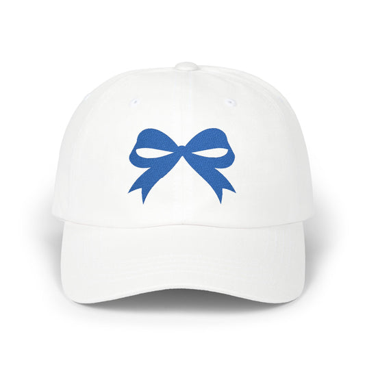 Blue Bow Embroidered Kansas City Baseball Hat