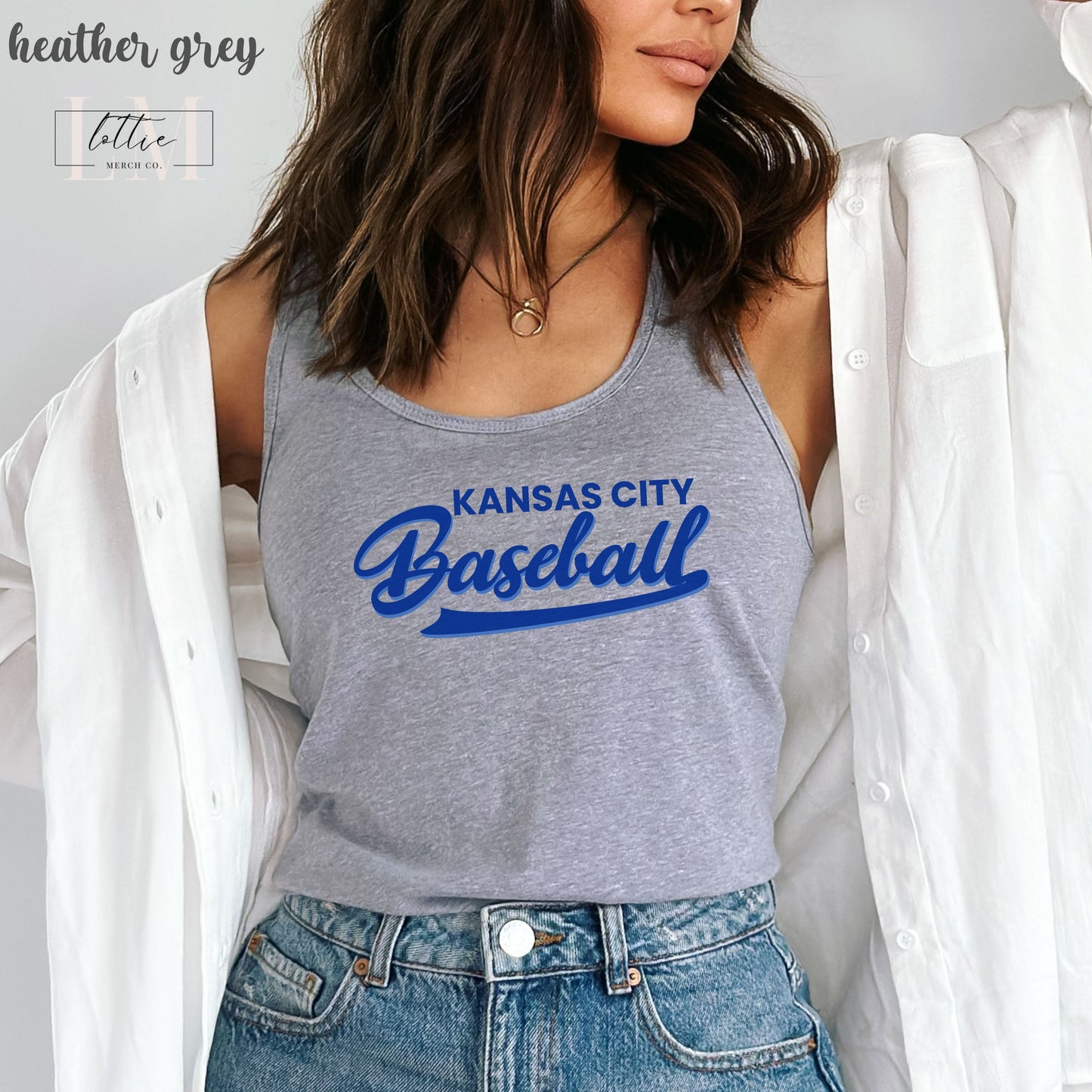 Kansas City Baseball Tank, Kansas City Baseball Tank Top, KC Baseball T-shirt
