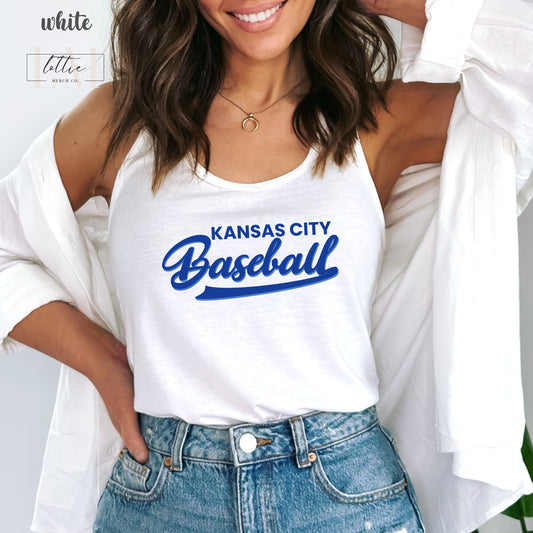 Kansas City Baseball Tank, Kansas City Baseball Tank Top, KC Baseball T-shirt