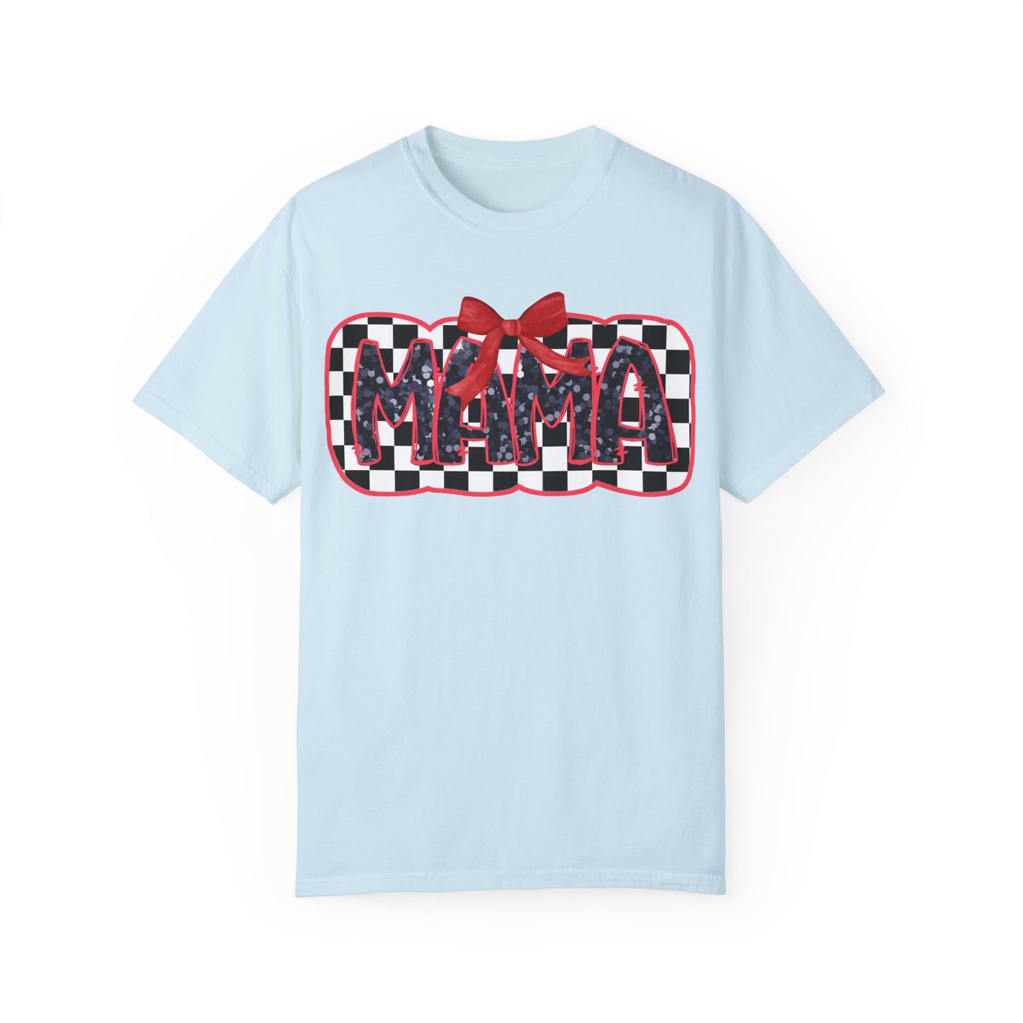 Red Checkered Mama Coquette Comfort Colors T-shirt
