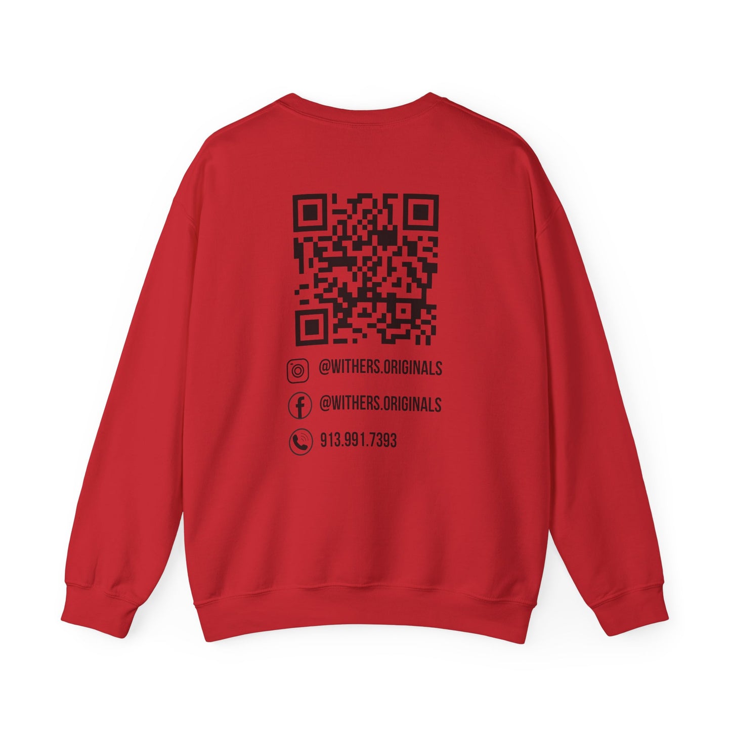 Custom Logo, Socials, QR Code Sweatshirt