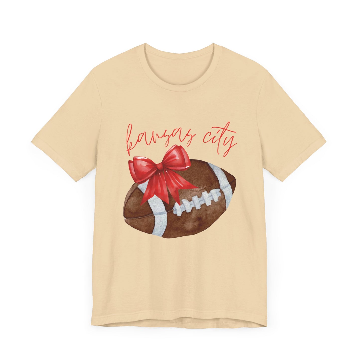 Kansas City Football Bow T-Shirt