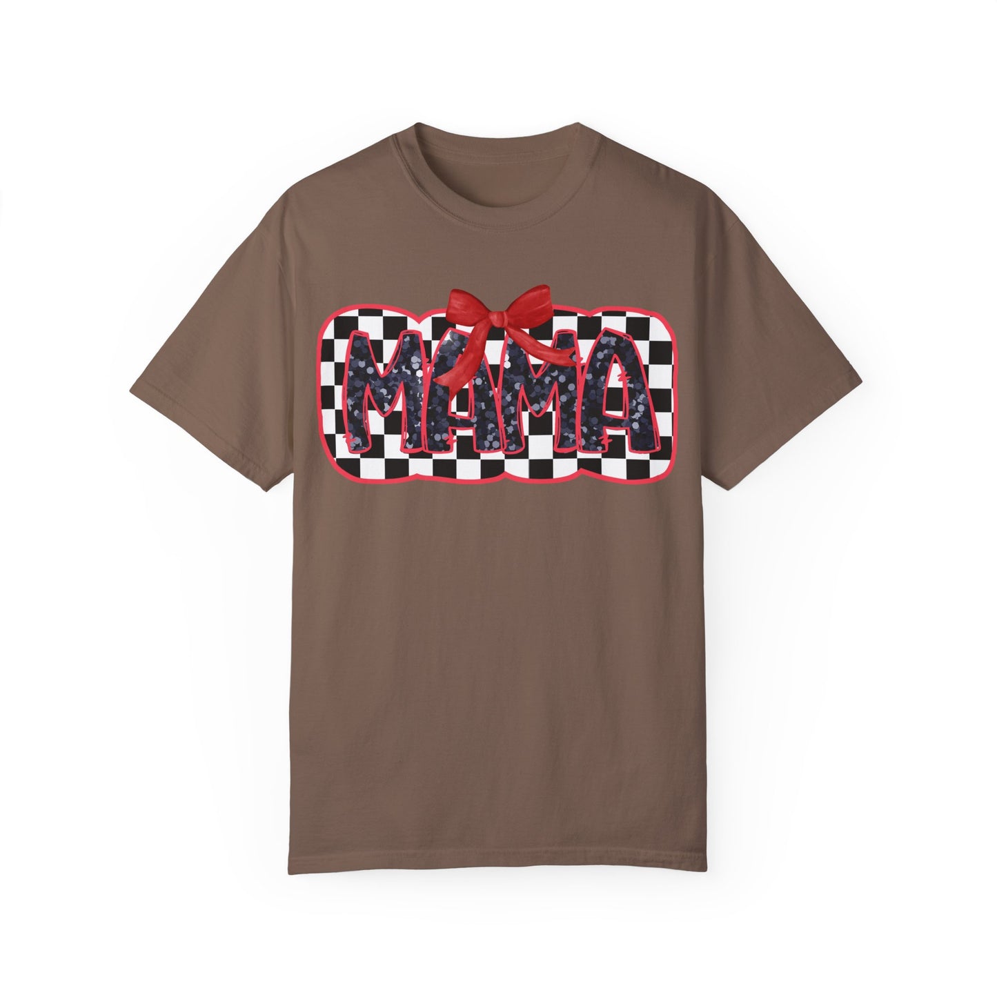 Red Checkered Mama Coquette Comfort Colors T-shirt