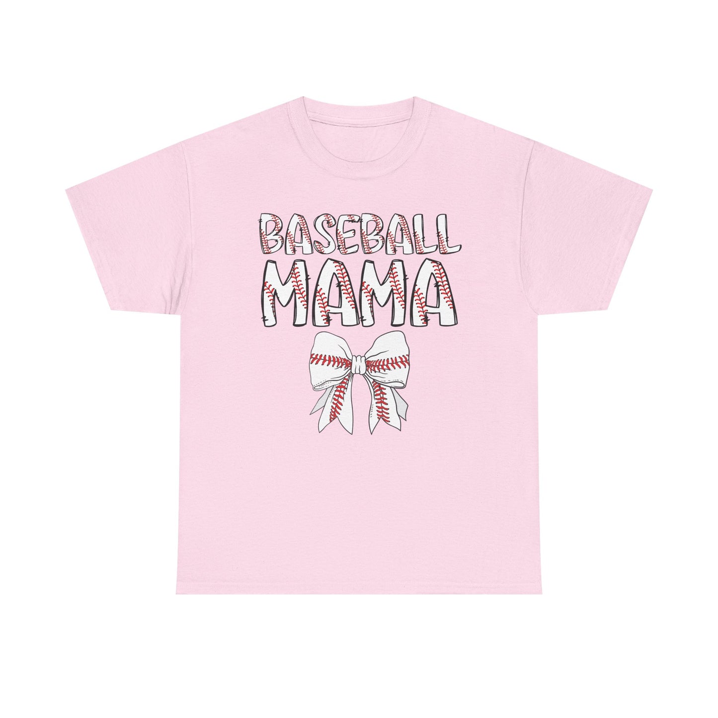 Baseball Mom Coquette Bow T-Shirt