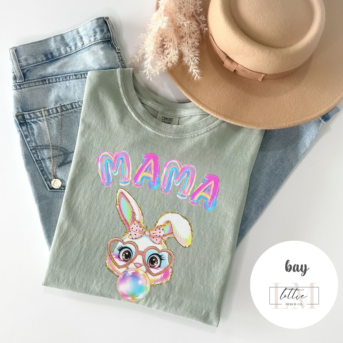 Mama Bunny Graphic Unisex T-Shirt - Fun and Playful Mother's Day Gift