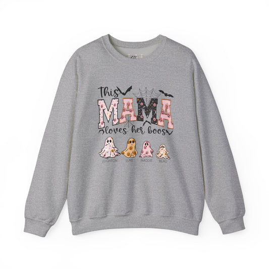 Custom Mama Loves her Boos Sweatshirt