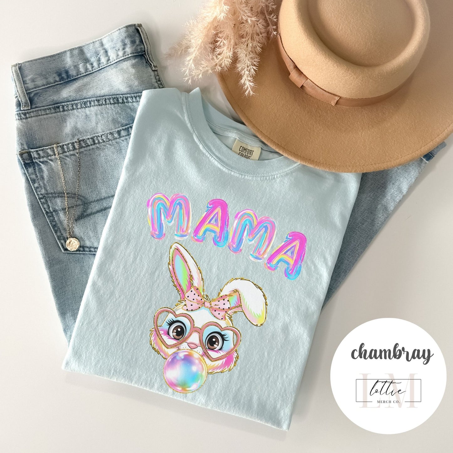 Mama Bunny Graphic Unisex T-Shirt - Fun and Playful Mother's Day Gift