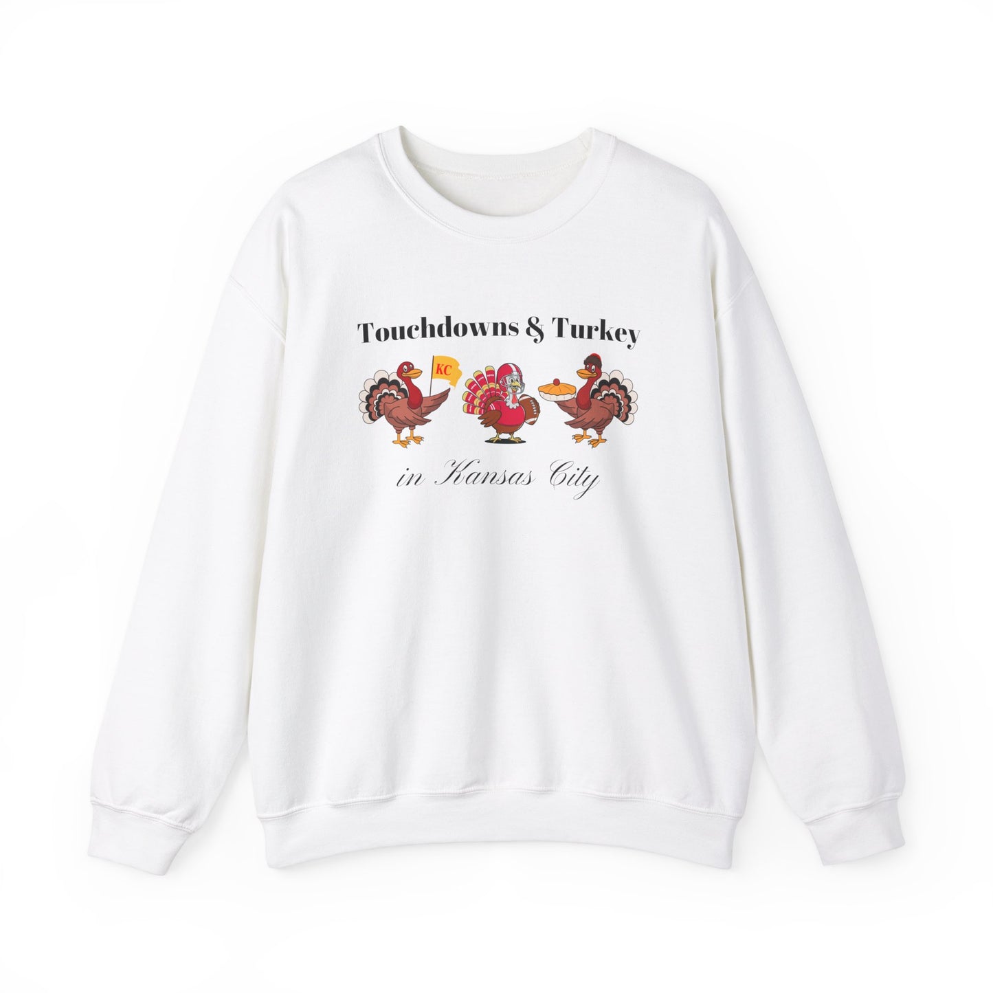 NEW Kansas City Football Touchdowns and Turkey Sweatshirt