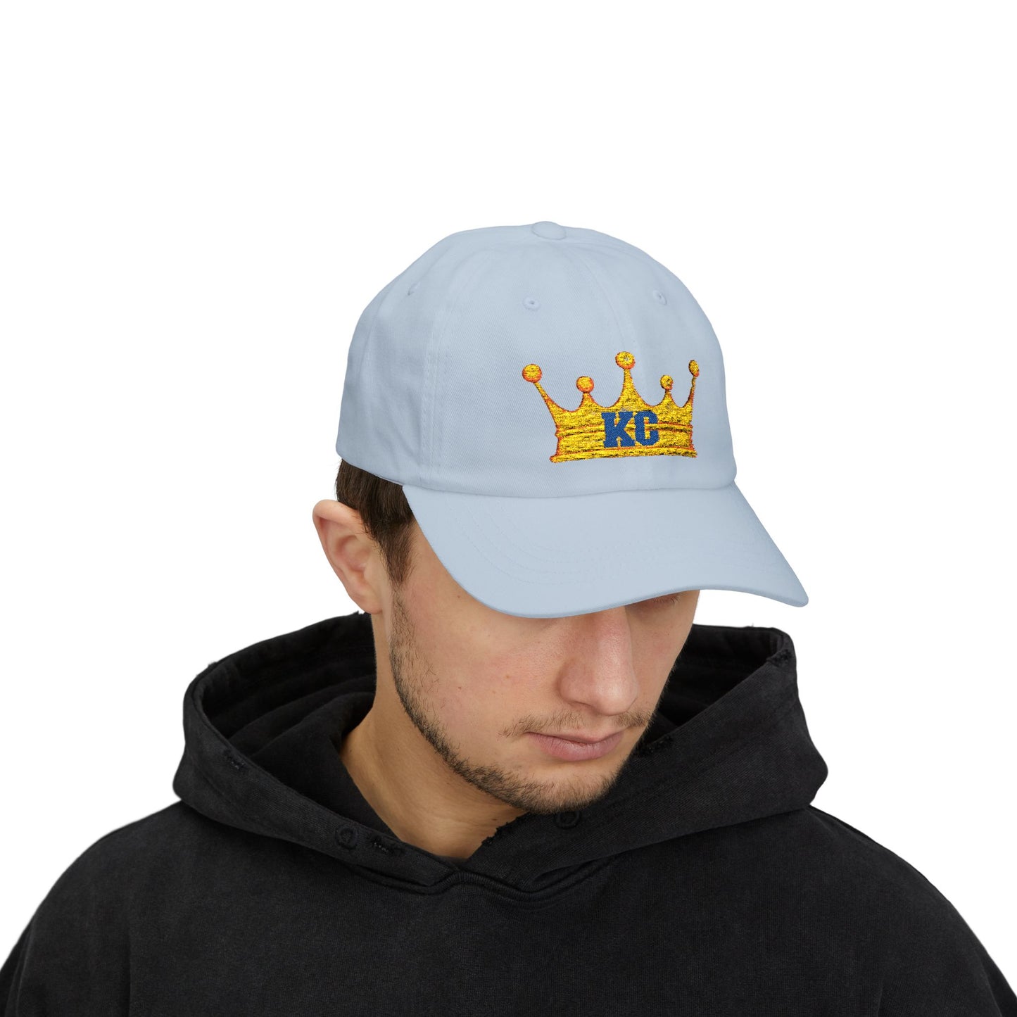 Kansas City Baseball Crown Letter Embroidered Dad Cap, Mother's Day Gift, Birthday Gift for Mom