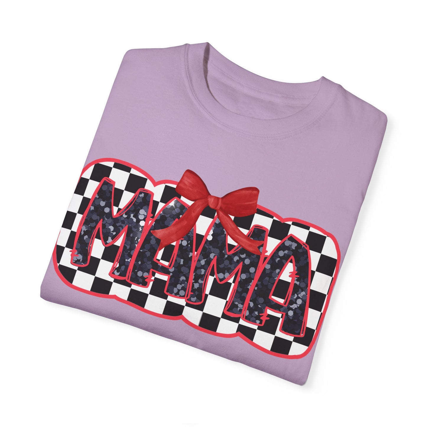 Red Checkered Mama Coquette Comfort Colors T-shirt