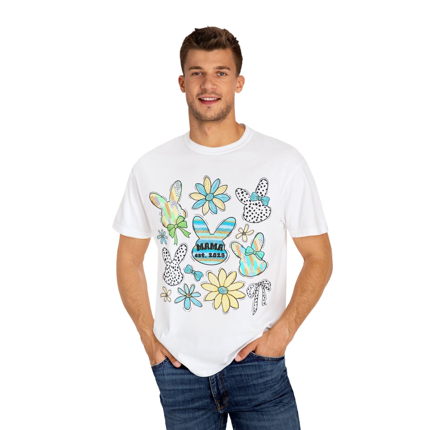 Mama Est 2025 Coquette Easter T-Shirt