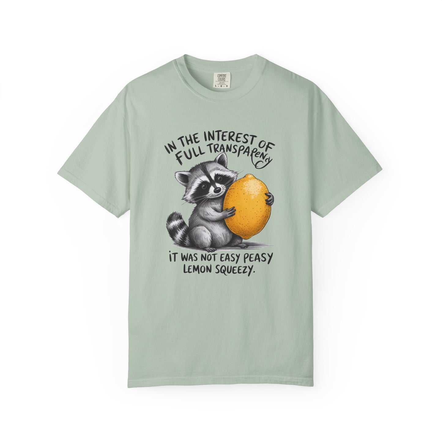 In the interest of full transparency T-shirt, Comfort Colors Shirt