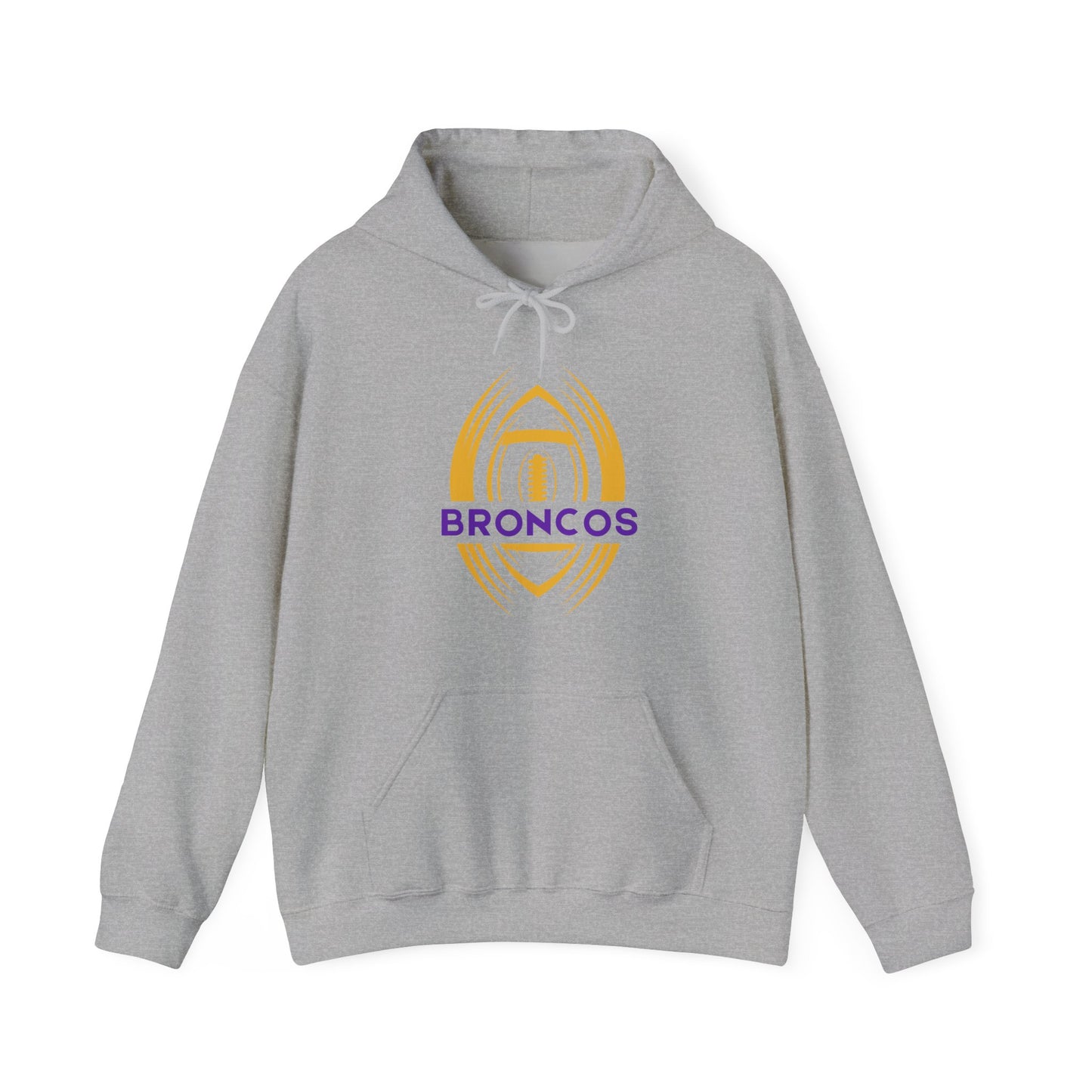 Adult Unisex Broncos Hoodie with Custom Name and Number
