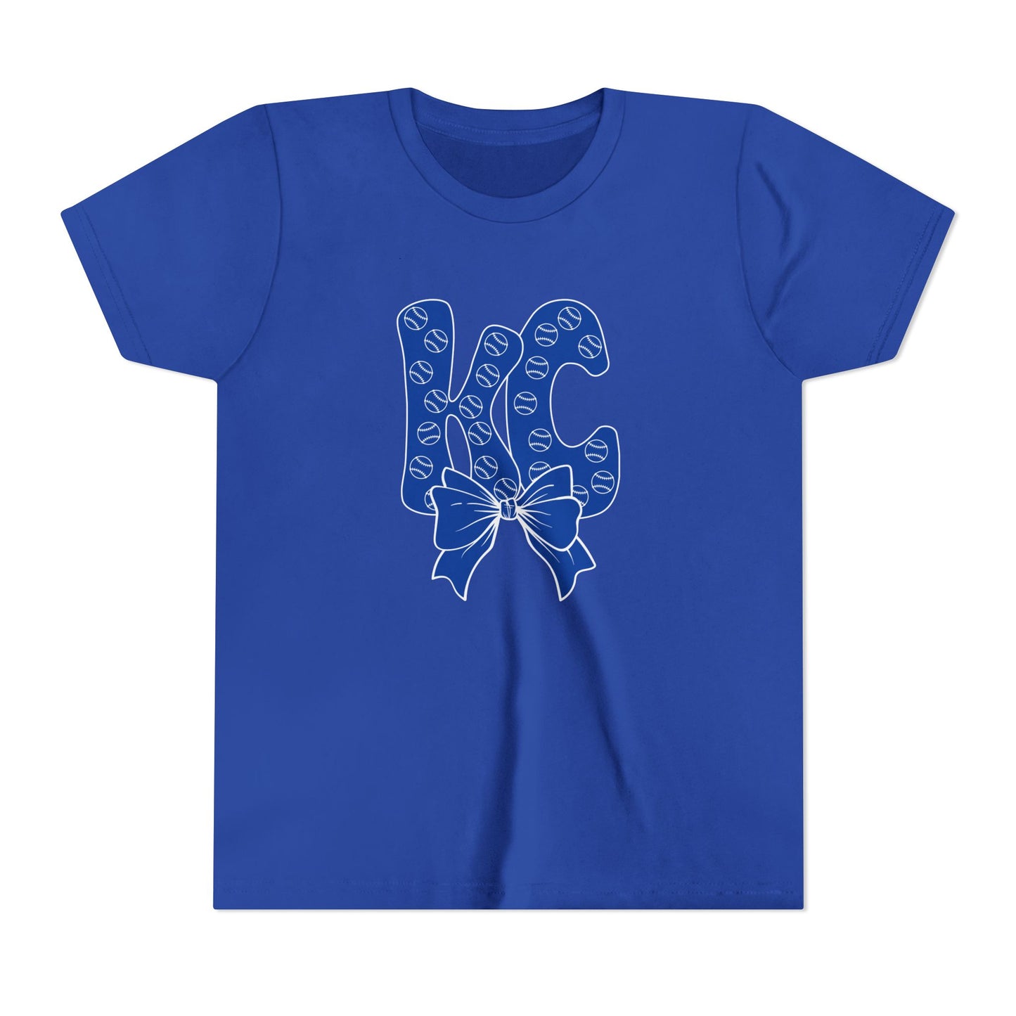 Kids Youth Bubble Letter Kansas City Baseball T-shirt