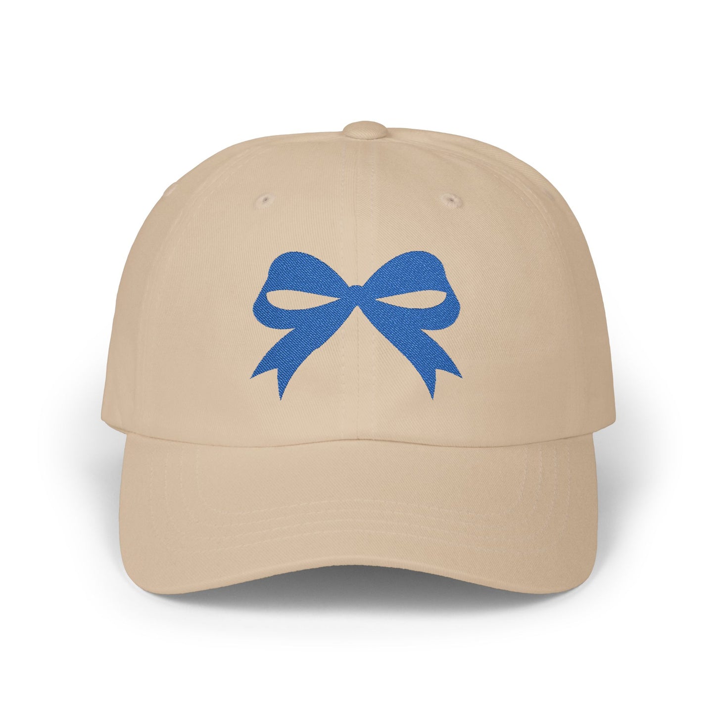 Blue Bow Embroidered Kansas City Baseball Hat