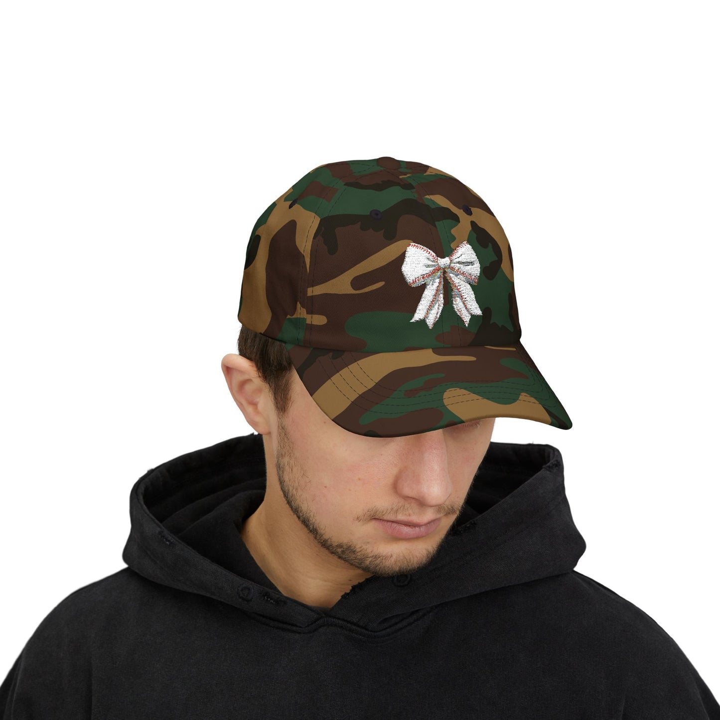 Baseball Bow Embroidered Kansas City Baseball Hat