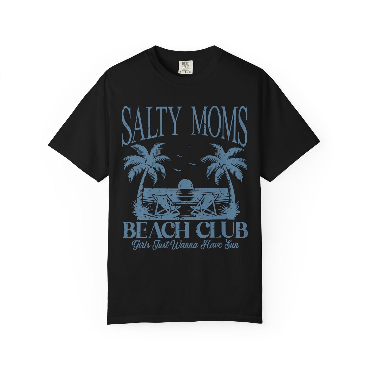 Salty Moms Beach Club T-shirt, Comfort Colors Shirt