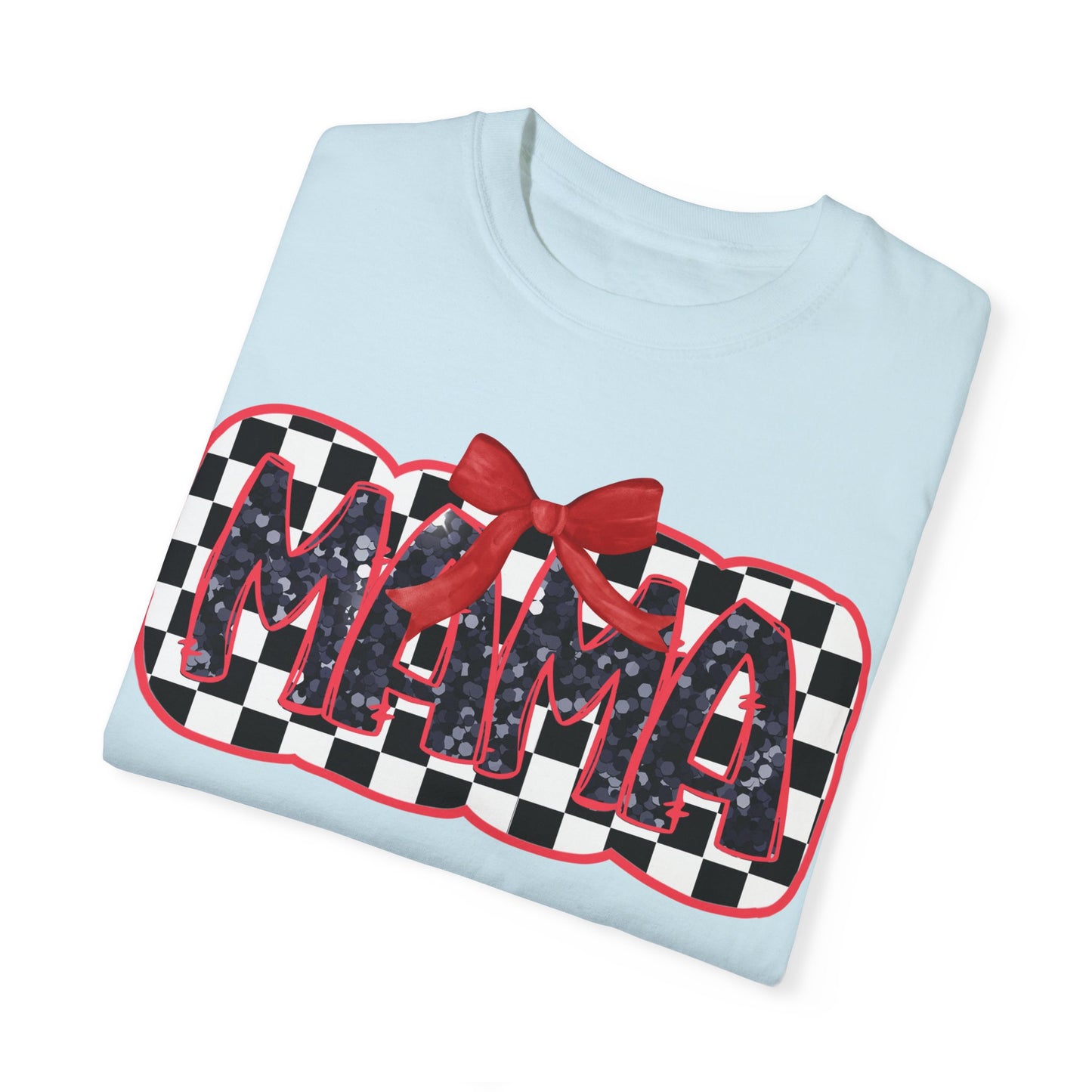 Red Checkered Mama Coquette Comfort Colors T-shirt