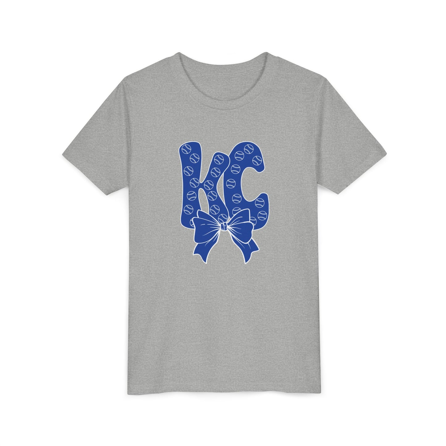 Kids Youth Bubble Letter Kansas City Baseball T-shirt